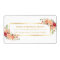 Rustic Orange Flowers Chic White Gold Frame