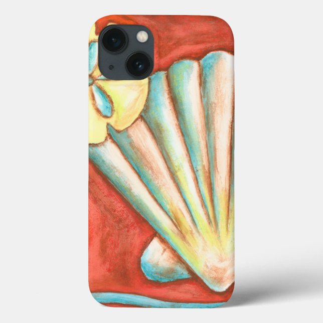 Rustic Orange Seashells Case-Mate iPhone Case (Back)