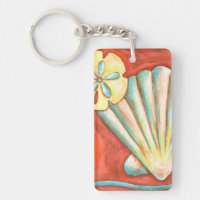 Rustic Orange Seashells