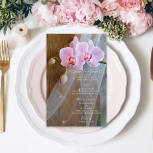 Rustic Orchid Elegance Barn Wedding Menu
