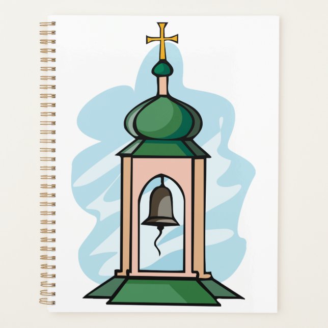 Rustic Orthodox Church Belfry Planner (Front)