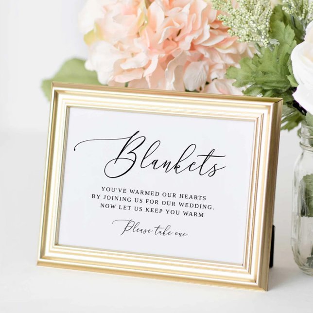 Rustic Outdoor Blanket for Wedding  Poster (Creator Uploaded)