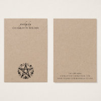 Rustic Pagan Kraft Jewellery Necklace Display Card