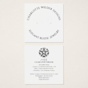 Rustic Pagan Wiccan Pentacle Jewellery Earring