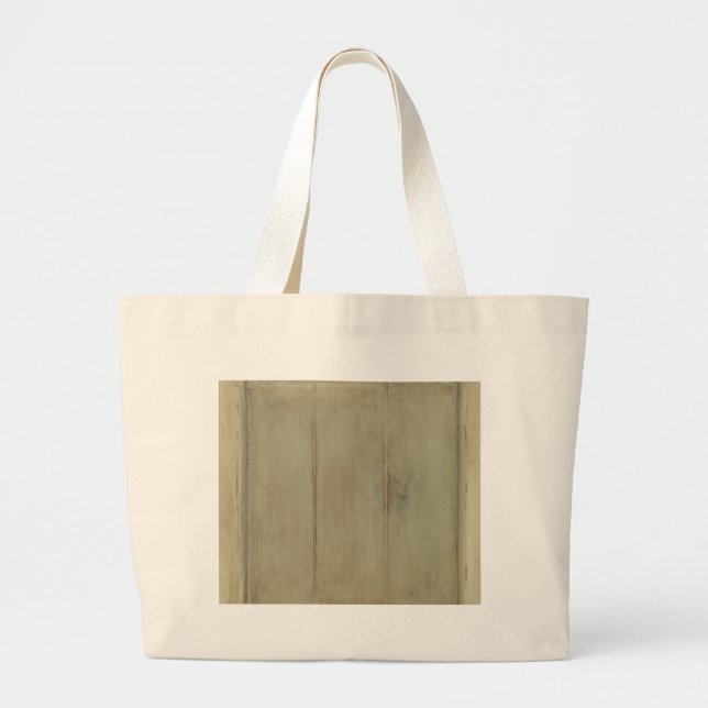 Rustic Painted Wood Large Tote Bag (Front)