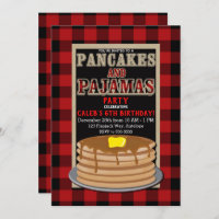Rustic Pancakes & Pyjamas Red Black Buffalo Plaid
