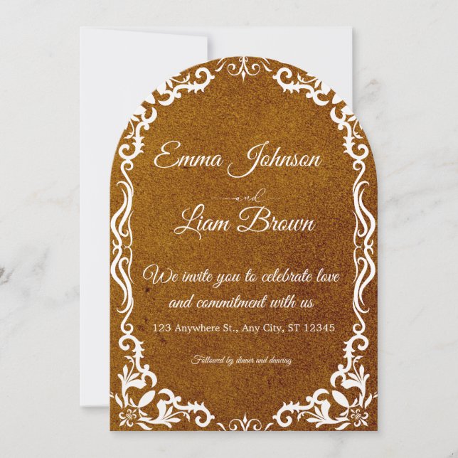 Rustic Papel Picado Mexican Wedding Invitation (Front)