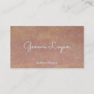 Rustic Paper Texture Background Business Card