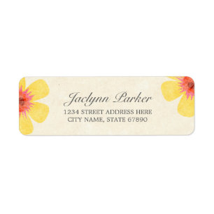 Rustic Paradise Return Address Labels