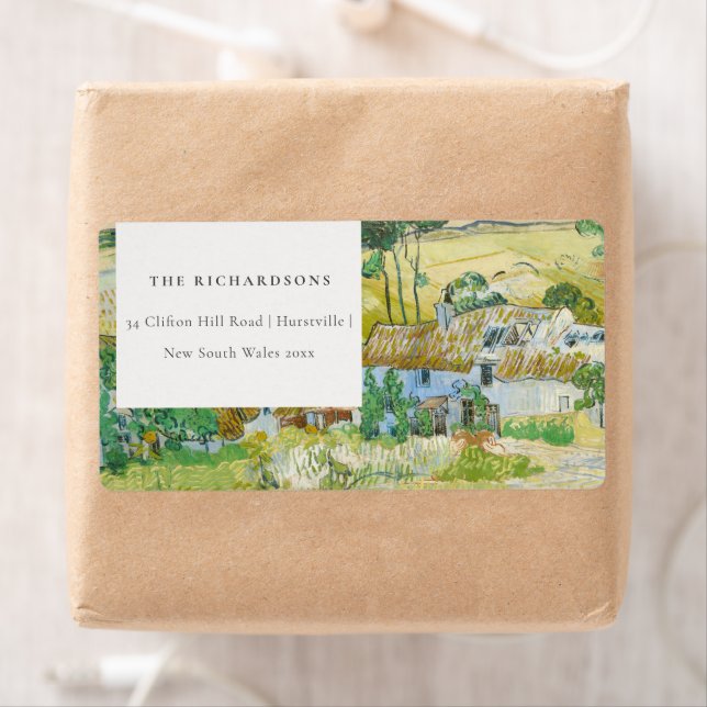 Rustic Pastel Fields Mountain Landscape Address (Insitu)