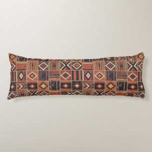 Rustic Patchwork Kilim Geometric Tapestry Body Cushion