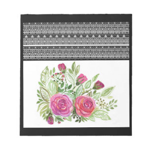 Rustic patchwork notepad