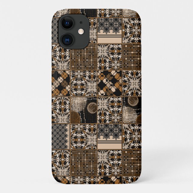 Rustic patchwork pattern Case-Mate iPhone case (Back)