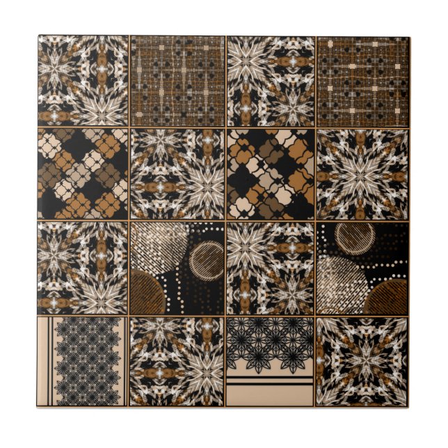 Rustic patchwork pattern tile (Front)