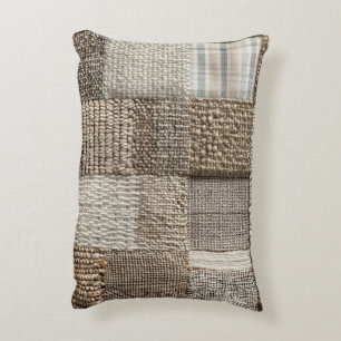 Rustic Patchwork Texture Pillow