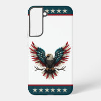 Rustic patriotic American/USA bald eagle