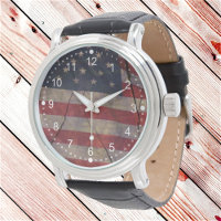 Rustic Patriotic Red White Blue US Flag Segment