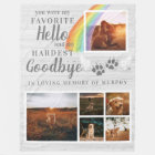 Rustic Paw Prints Personalised Pet Memorial Photo