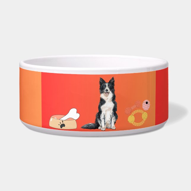 "Rustic Paws Bowl"? 🐾🧡🐶 (Front)