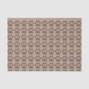 Rustic Paws Pattern Tissue Paper