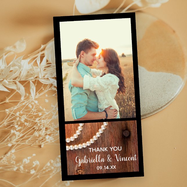 Rustic Pearls Country Barn Wedding Thank You (Creator Uploaded)