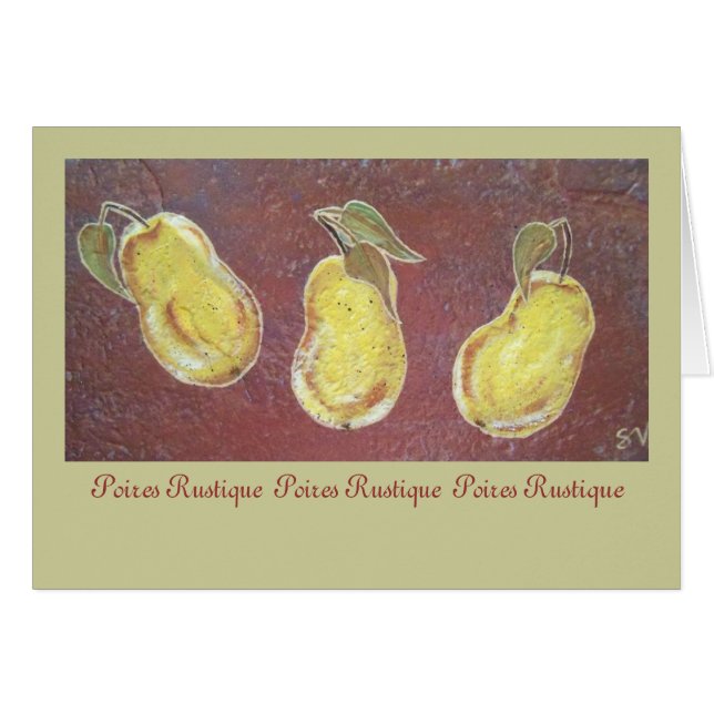 "Rustic Pears" (Front Horizontal)