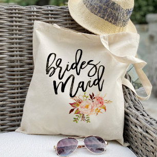 Rustic Peony flowers bridesmaid favours Tote Bag