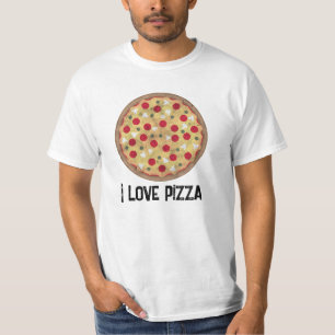 Rustic pepperoni pizza love Your custom text T-Shirt