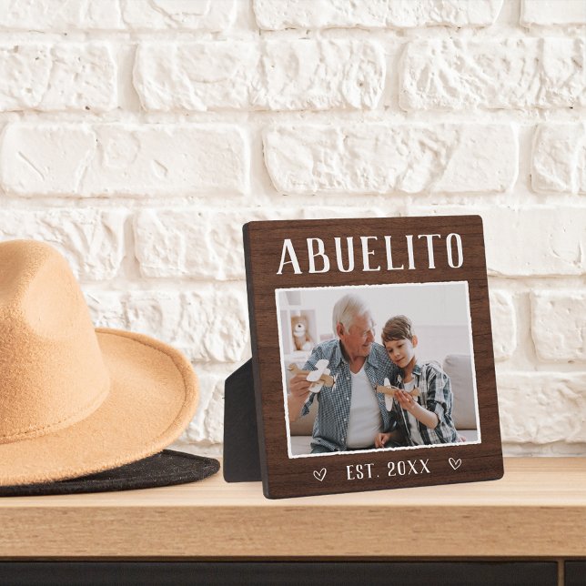 Rustic Personalised Abuelito Grandpa Plaque (Creator Uploaded)