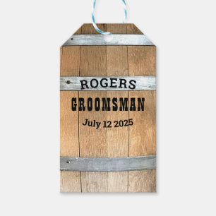 Rustic Personalised Bachelor Party Gift Tags