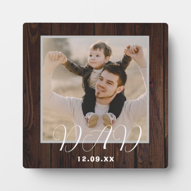 Rustic Personalised Dad Plaque (Front)