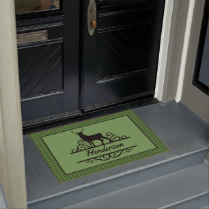 Rustic Personalised Deer Doormat