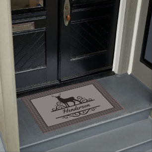 Rustic Personalised Deer Doormat