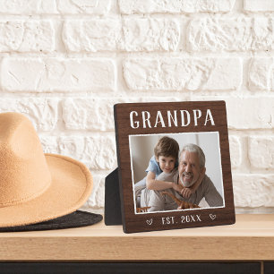 Rustic Personalised Grandpa Plaque
