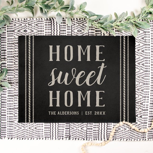 Rustic Personalised Home Sweet Home Doormat (Creator Uploaded)