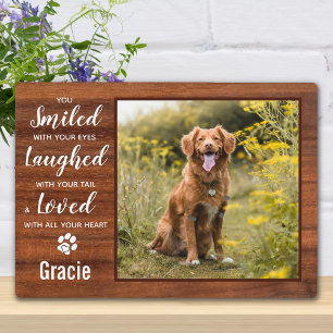 Rustic Personalised Keepsake Dog Pet Memorial Plaque