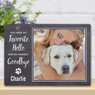 Rustic Personalised Pet Memorial Photo Plaque