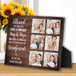 Rustic Personalised Photo Collage Grandparents  Plaque<br><div class="desc">Celebrate your grandparents with a custom photo collage plaque in a rustic wood design . This unique grandparents quote plaque is the perfect gift whether its a birthday, Grandparents day or Christmas. We hope your special keepsake grandparent gift will become a treasured keepsake for years to come. . Quote "...</div>