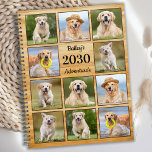 Rustic Personalised Photo Collage Pet Dog Yearly Planner<br><div class="desc">Custom pet photo collage calendar planner for your best friend. Keep all your dogs appointments, whether its veterinary visits, puppy play dates, dog grooming, or training all organised, every pet deserves a personalised pet photo planner ! Our dog photo planner has 11 photos to personalise, name and text. Design is...</div>