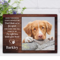 Rustic Pet Dog Memorial Personalised Remembrance