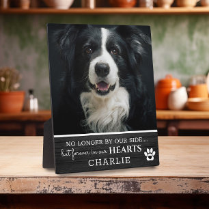 Rustic Pet Forever in Our Hearts   Photo Keepsake Plaque