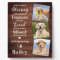 Rustic Pet Memorial Dog Loss Personalized 3 Photo