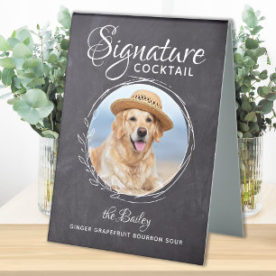 Rustic Pet Signature Drink Photo Dog Bar Wedding