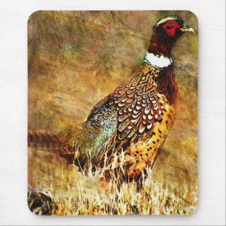 Rustic Pheasant Painting Mouse Pad