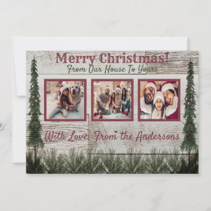 Rustic Photo Christmas Card
