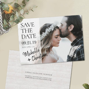 Rustic Photo Save The Date