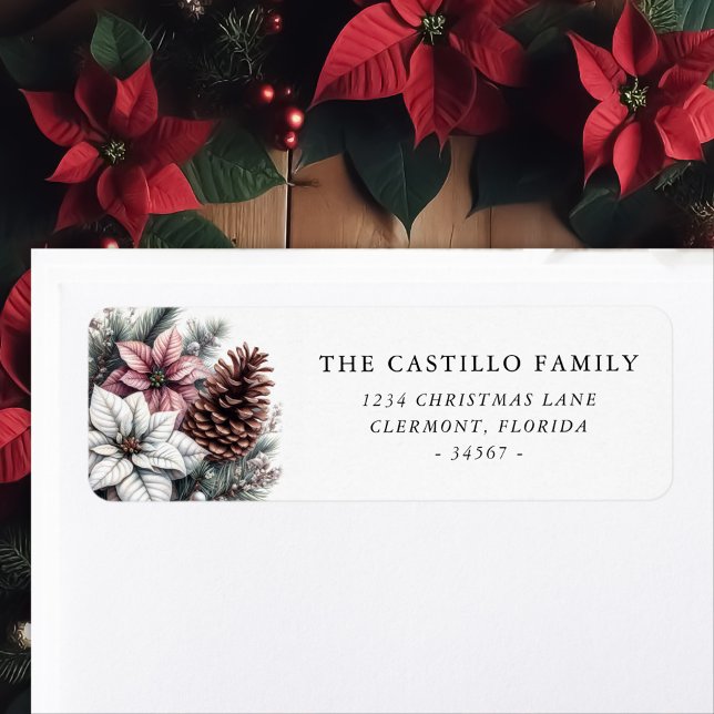 Rustic Pine Cone and Poinsettia (Creator Uploaded)