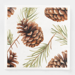 Rustic Pine Cone  Napkin