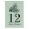Rustic Pine Cone Wedding Reception Table Number