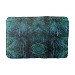 Rustic Pine trees   pine forest   green conifers  Bath Mat